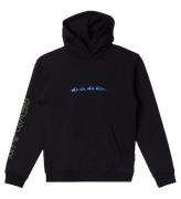 Quiksilver Hoodie - Grafik - Svart m. Tryck