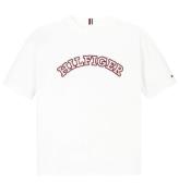 Tommy Hilfiger T-shirt - Monotypbroderad - Vit