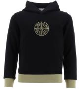 Stone Island Hoodie - Svart/GrÃ¶n