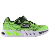 Skechers Skor m. Ljus - Flex-Glow Elite - Lime Black