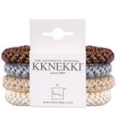 Kknekki Resår - 4-pack - Beige/Blå/Brun/Glitter