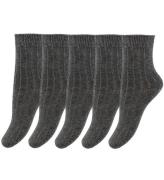 Minipop Strumpor - Bambu - 3-pack - Dark Grey Melange