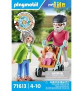 Playmobil My Life - FarfÃ¶rÃ¤ldrar med Baby - 71613 - 11 Delar