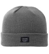 Jack & Jones Mössa - Stickad - JacDna - Grey Melange