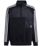 adidas Originals Sweatshirt m. Dragkedja - Svart m. Vit