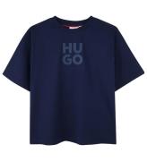 HUGO T-shirt - Medeltida Blue m. Logo