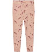 Hust and Claire Leggings - Ull/Tencel - Rib - Locel - Rose Cloud