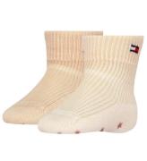 Tommy Hilfiger Strumpor - Rib - 2-pack - Classic+ Khaki