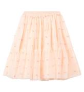 Stella McCartney Kids Tyllkjol - Rosa/broderi/hjärtan