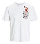 Jack & Jones T-shirt - JjXmas- Bright White