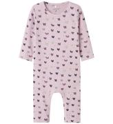 Name It Onesie - Rib - NbfRibow - Corsage m. Bows