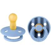 BIBS Colour Nappar - 2-pack - Stl. 2 - Rund - Sky Blue/Steel Blu