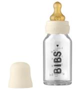 BIBS Nappflaska - Glas - Slow Flow - 110 ml - Naturgummi - Ivor