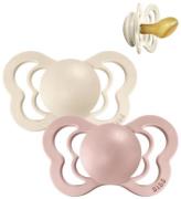 BIBS Couture Nappar - Stl. 2 - 2-pack - Anatomisk - Ivory/Blush