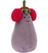 Jellycat Gosedjur - 16x9 cm - Toastie Vivacious Red Aubergine