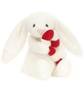 Jellycat Gosedjur - 18x9 cm - Bashful Bunny med Candy Cane