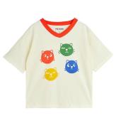 Mini Rodini T-shirt - Cool Katter - Offwhite