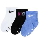 Nike Strumpor - 3-pack - Halkfri - Vit/Svart/BlÃ¥