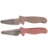 Filibabba Knivset fÃ¶r barn - 2-pack - Warm Grey/Rose