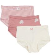 Petit Bateau Trosor - 3-pack - Rosa/Beige