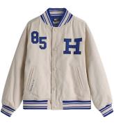 Tommy Hilfiger Jacka - Twill MÃ¤rke Varsity - Classic+ Beige