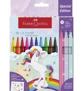 Faber-Castell Tuschpennor - 13 st. - Unicorn Pastel