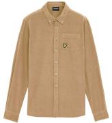 Lyle & Scott Skjorta - Manchester - NÃ¥lsnÃ¶re - Sand Storm