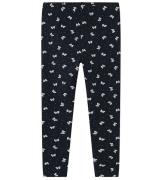 Name It Leggings - NmfVivian - Dark Sapphire/Bows