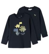 Name It Sweatshirt/TrÃ¶ja - NmmVux - 2-pack - Dark Sapphire