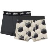 Molo Boxershorts - 2-pack - Justin - Fotboll Black