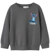 Name It Sweatshirt - NmmJeps Stitch - Lava Smoke