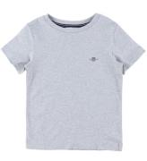 GANT T-shirt - Shield - Light Grey Melange