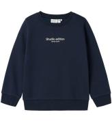 Name It Sweatshirt - NmmBrody - Marinblå Blazer m. Vit