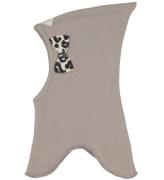 Racing Kids Balaclava - Dubbel - Stone m. Rosett