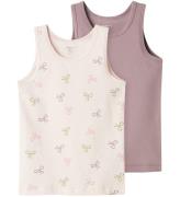 Name It Linnen - Noos - 2-pack - NmfTank - Barely Rosa