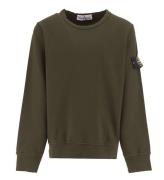 Stone Island Sweatshirt - Militär Green m. Logo