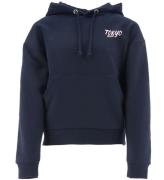 Hound Hoodie - Oversized - Marinblå m. Tryck