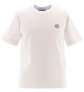 Stone Island T-shirt - Vit m. Logo