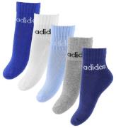 adidas Performance Strumpor - 5-pack - Lin Ank - Dkblue/Royblu/G