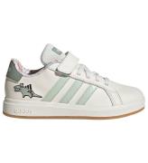 adidas Performance Skor - Dino Grand Court EL C - Owhite/Lingrn/