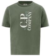 C.P. Company T-shirt - Militärgrön m. Vit/Dammgrön