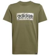 adidas Performance T-shirt - Camo Linjär grafik - Olive Strata