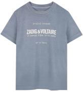 Zadig & Voltaire T-shirt - Lavender Blue m. Tryck