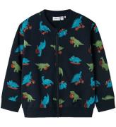 Name It Cardigan - NmmBertillo - Dark Sapphire m. Dinos