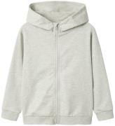 Name It Cardigan - NkmBertillo - Light Grey Melange m. Tryck