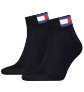 Tommy Hilfiger Strumpor - 2-pack - Kvartal - Dark MarinblÃ¥