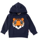 DYR-Cph Hoodie - DjurbÃ¤lg - MarinblÃ¥ m. Tiger