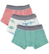 Petit Bateau Boxershorts - 3-pack - GrÃ¶n/RÃ¶d