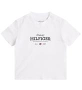 Tommy Hilfiger T-shirt - Monotyp 1985 Logo - Vit