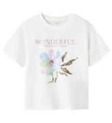 Name It T-shirt - NkfDukko - Bright White m. Tryck